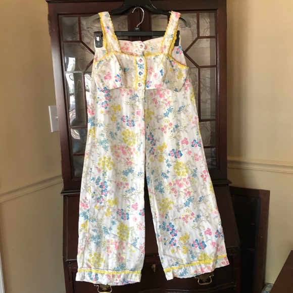 Hand made 2-piece floral vintage set - Picture 1 of 4
